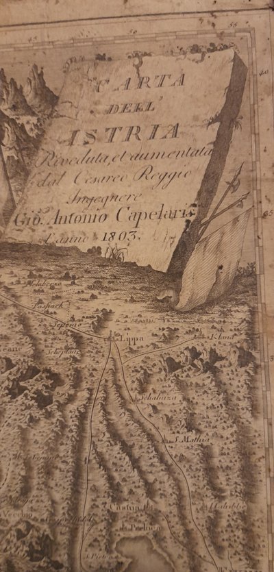 Carte géographique  Istrie 1803