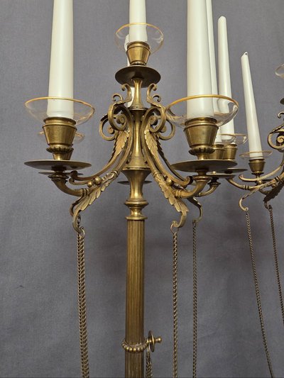 Important pair of 19th-century candlesticks