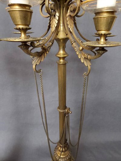 Important pair of 19th-century candlesticks