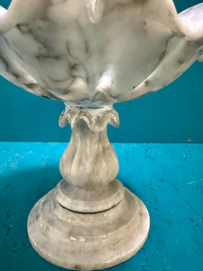 Centre de table en marbre du XIXe siècle, 20 x 24 cm