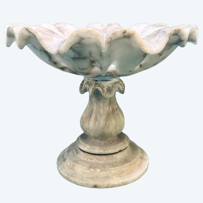 Alzata centrotavola in marmo XIX sec, 20x24cm