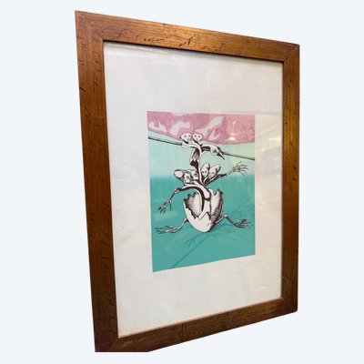 Litografia Prova d'autore, Enzo Carnebianca, 56x43cm