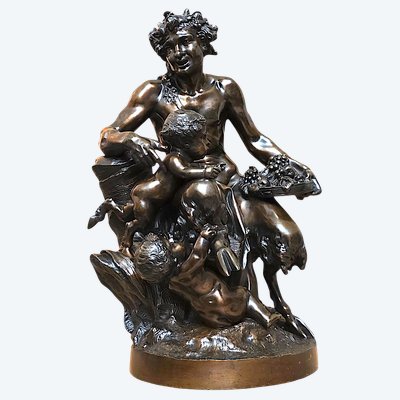 Important 19th-century bronze sculpture signed by Clodion