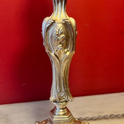 Pair of Rocaille lamp bases, 19th century