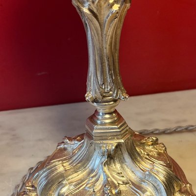 Pair of Rocaille lamp bases, 19th century