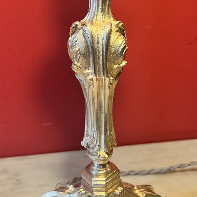 Pair of Rocaille lamp bases, 19th century