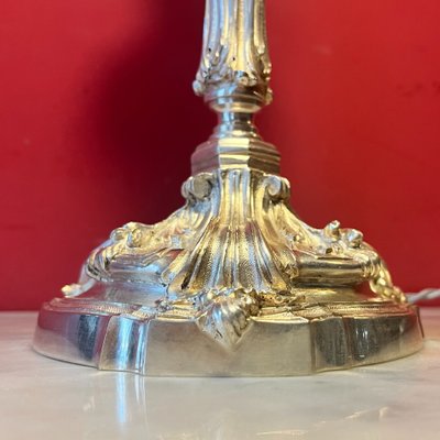 Pair of Rocaille lamp bases, 19th century