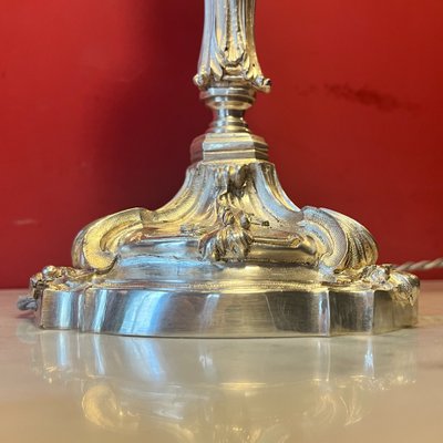 Pair of Rocaille lamp bases, 19th century