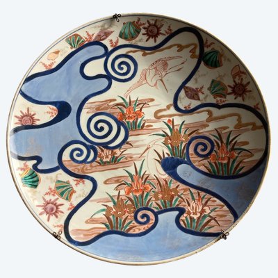 Large IMARI Porcelain Dish from Japan - MEIJI Period (19th Century)