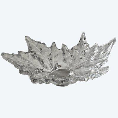 LALIQUE France Champs-Elysées Centerpiece or Fruit Bowl.   Length: 46 cm