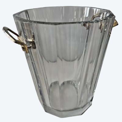 BACCARAT. Molded crystal champagne bucket, "Maxim" model. Signed and stamped