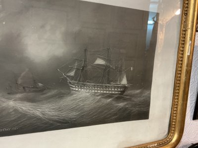 Dessin signé A.T. FREMY 1860