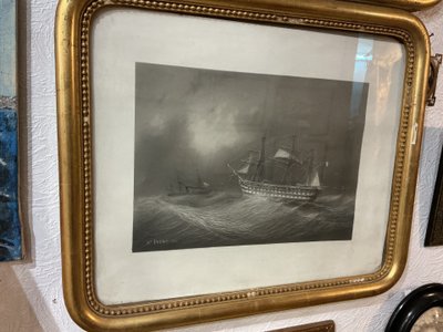 Dessin signé A.T. FREMY 1860