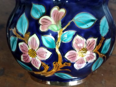 Vintage Handcrafted Planters with Animal (Birds) and Floral Motifs 