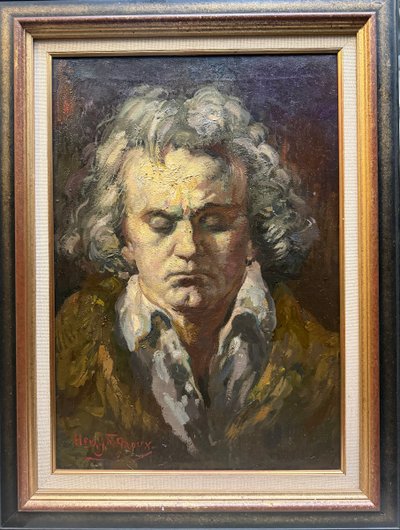 Henri Jules Charles DE GROUX (1866-1930) - Portrait of Beethoven