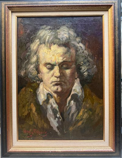 Henri Jules Charles DE GROUX (1866-1930) - Portrait of Beethoven