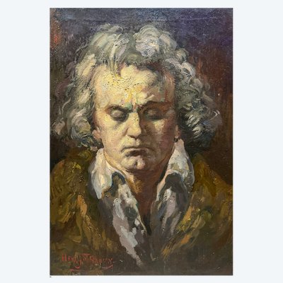 Henri Jules Charles DE GROUX (1866-1930) - Portrait of Beethoven