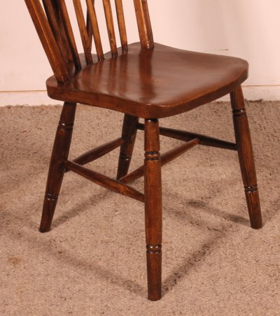 Série De 6 Chaises Windsor Du 19° Siècle