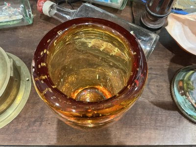 Murano crystal vase