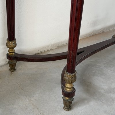 Console con specchiera in mogano in stile Luigi XVI, Francia, inizio XX secolo
