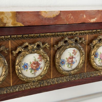 Console con specchiera in mogano in stile Luigi XVI, Francia, inizio XX secolo