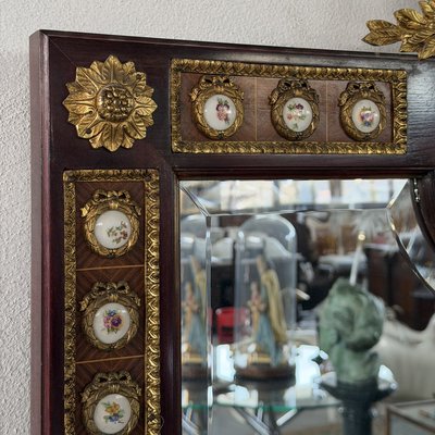 Console con specchiera in mogano in stile Luigi XVI, Francia, inizio XX secolo