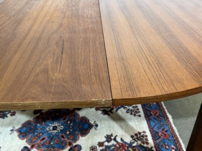 1970s teak table with 1 extension
