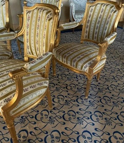 Fauteuils cabriolets d'époque LOUIS XVI
