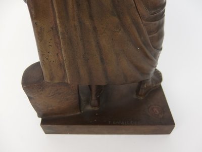 "Demosthenes" Bronze sculpture by Barbedienne