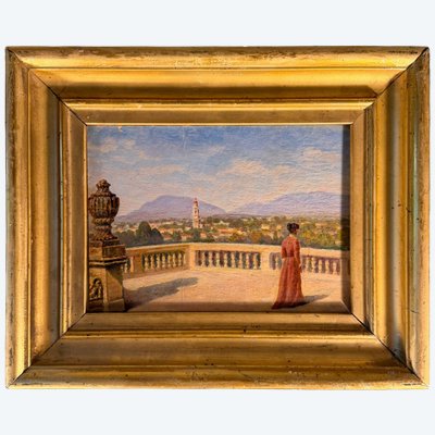 Piccolo dipinto dei primi del Novecento.