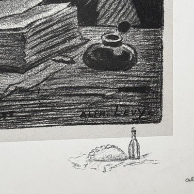 Engraving titled *The Hebrew Lesson* by Alphonse Lévy