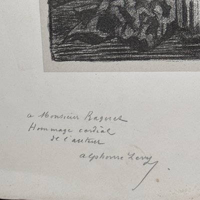 Engraving titled *The Hebrew Lesson* by Alphonse Lévy
