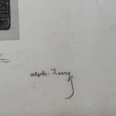 Engraving titled *The Hebrew Lesson* by Alphonse Lévy