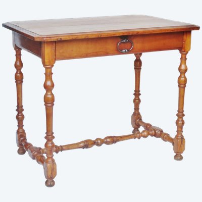 Writing table made of fruitwood and boxwood.