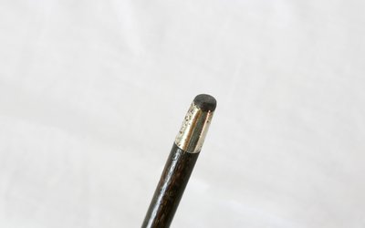 Rosewood and solid silver cane 19th century