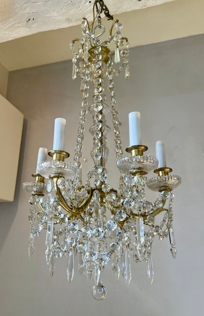 Louis XVI style crystal chandelier