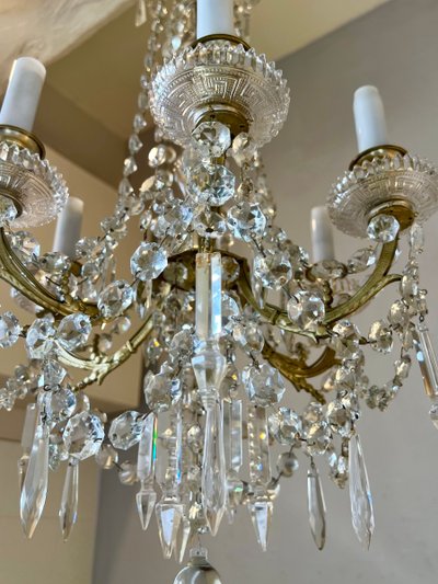 Louis XVI style crystal chandelier