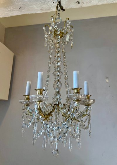 Louis XVI style crystal chandelier