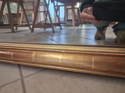 Specchio del XIX secolo in stile Luigi XVI  170 x 94