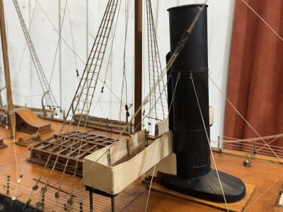 Grande maquette du paquebot S.S Great Britain réalisée en 1978