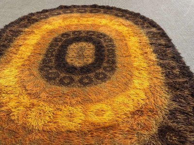 1970s wool rug - 1.94 m x 1 m