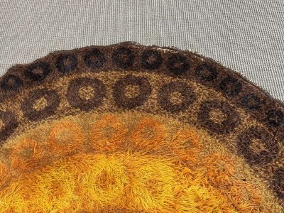1970s wool rug - 1.94 m x 1 m