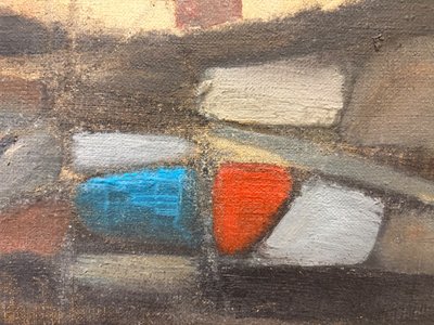 Jacques Duthoo, Composition, huile sur toile