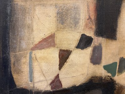 Jacques Duthoo, Composition, huile sur toile