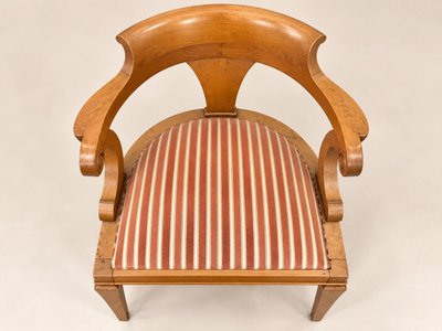 Set of 12 Empire Armchairs – Solid Oak – Gondola Backrest