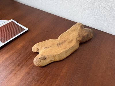 Olive wood bowl, 1970s