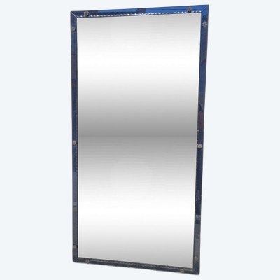 Grand miroir, H155cm, en verre teinté, Italie années 70