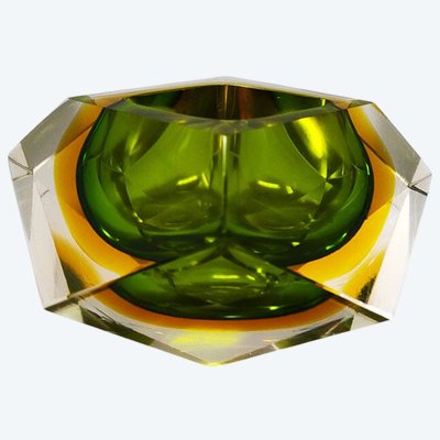 1960s Gorgeous Green Ashtray or Catch-All By Flavio Poli for Seguso