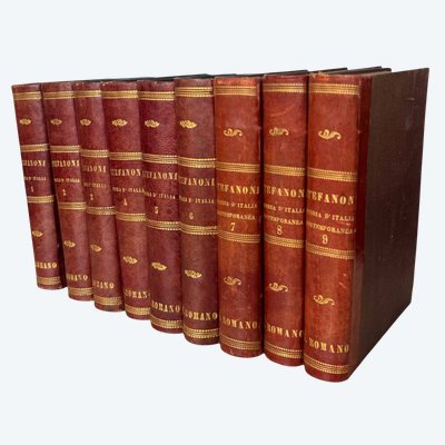 Collana "Storia d'Italia narrata al popolo" di Luigi Stefanoni, 1882, edita da Perino