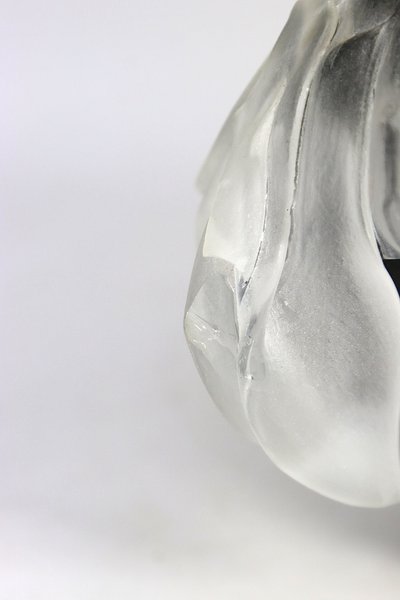 Patrick LEPAGE, master glassmaker (1949–2015) Large glass bottle, signed